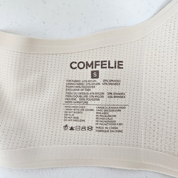 Comfelie Airlite Breathable Seamless Bra Small Wireless Scallop Edges - Picture 4 of 10